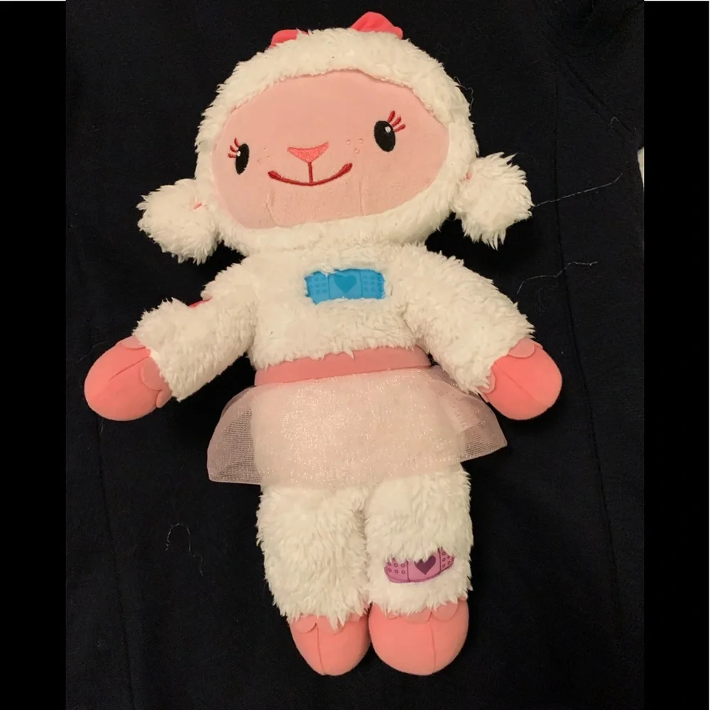 Disney Doc McStuffins 15" LAMBIE the Lamb talk/singPlush Stuffed Animal Light Up - Picture 3 of 11